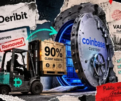 Deribit transfers majority of client funds to Coinbase before discontinuing regular asset verification audits