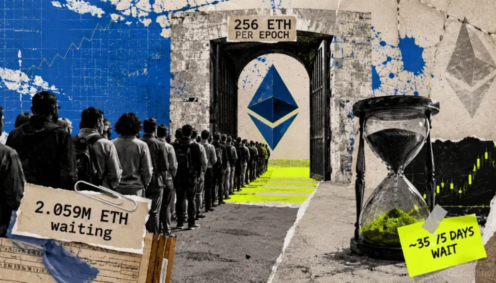 Ethereum depositors lose more than $350,000 in daily rewards due to a 36-day staking bottleneck