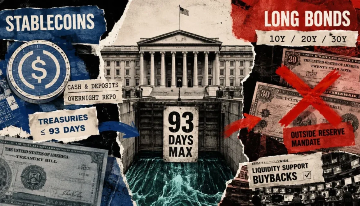 The US treasury turns to stablecoins for short-term debt financing, yet they cannot resolve its $28 billion long-bond crisis