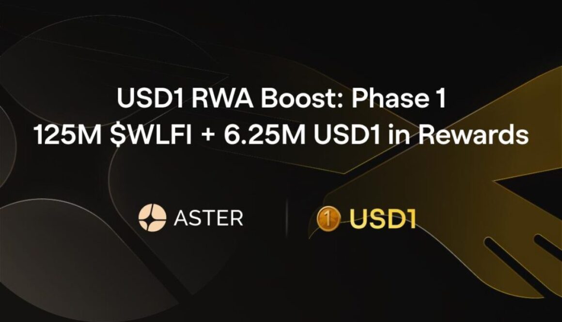 Aster and World Liberty Financial Launch USD1 RWA Boost: Phase 1, Offering 125M $WLFI + 6.25M USD1 in Rewards