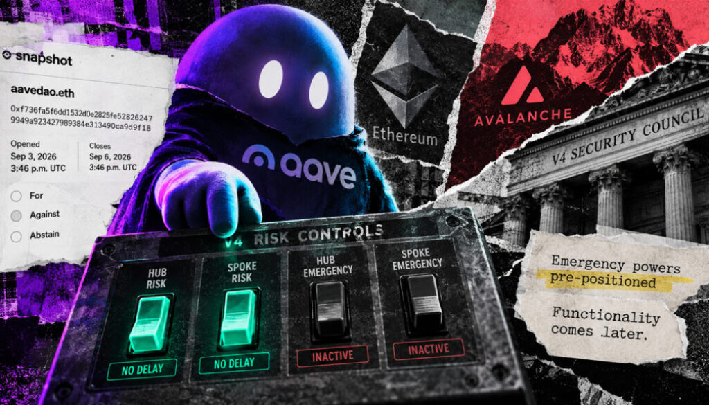 Aave crypto lending proposal would let emergency tools freeze markets – but not unfreeze them