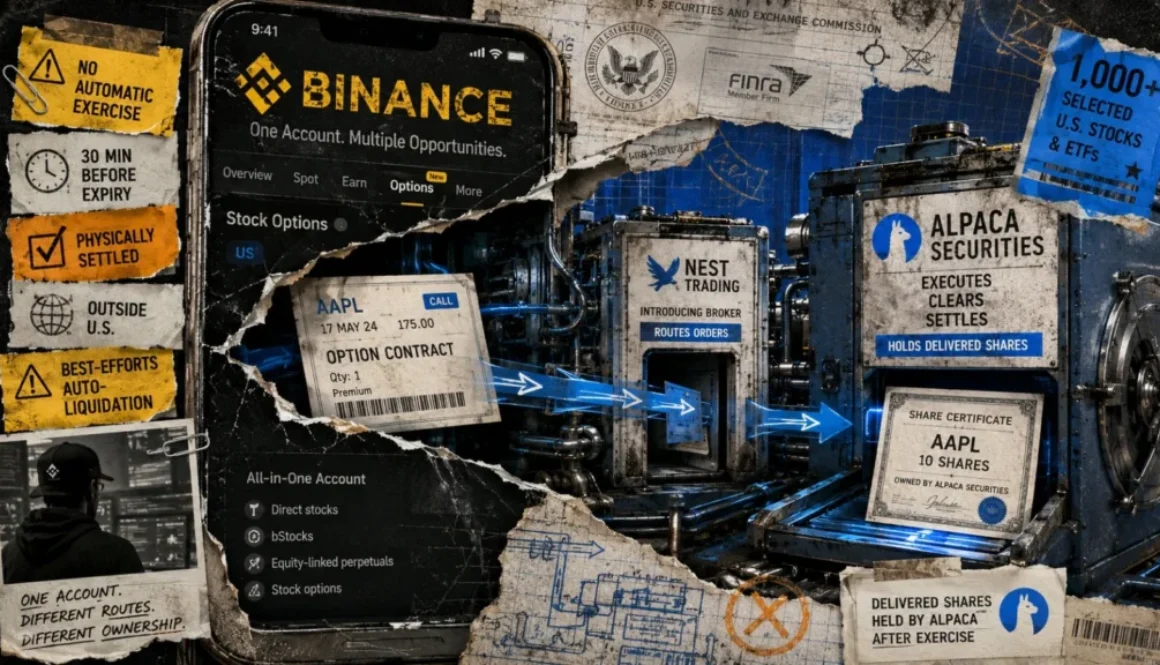 Binance expands traditional finance strategy by launching physically settled options across more than 1,000 American stocks