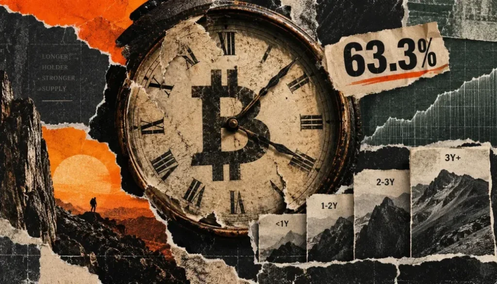 Bitcoin’s one-year HODL wave reaches 63.3% but doesn’t prove accumulation alone