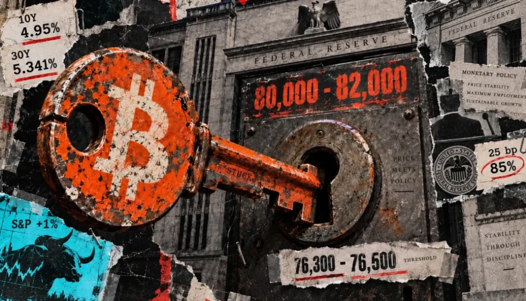 Bitcoin struggles to hold $80,000 support as stocks remain resilient despite Treasury yields approaching 5%