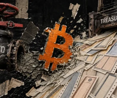 Bitcoin faces shifting economic conditions as the Federal Reserve ends stimulus measures while the Treasury ramps up expenditures