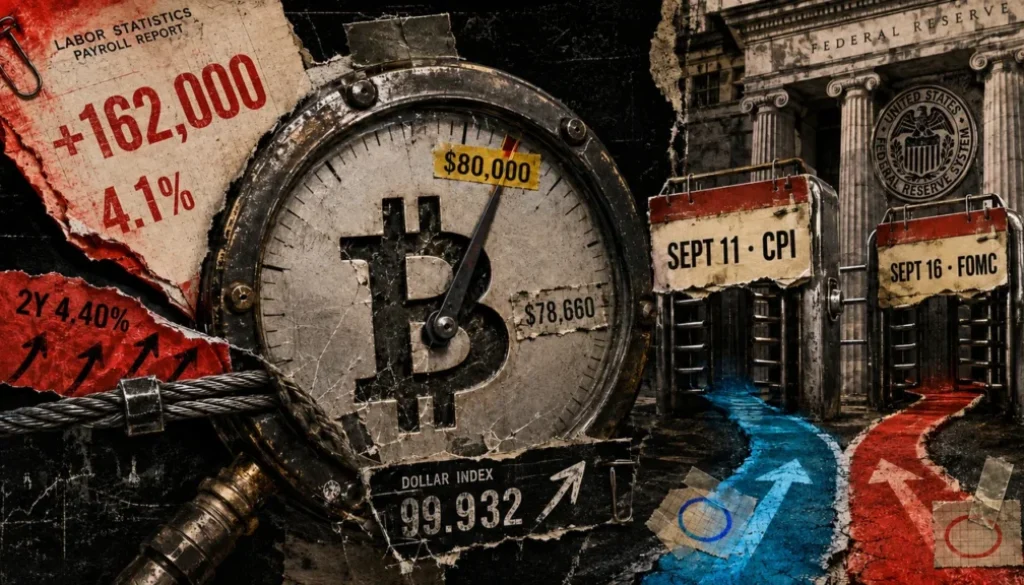 Bitcoin drops below $80,000 as robust August jobs report shifts expectations for future Federal Reserve interest rate moves
