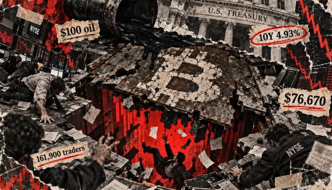Bitcoin approaches key $76,000 support level as macroeconomic volatility increases
