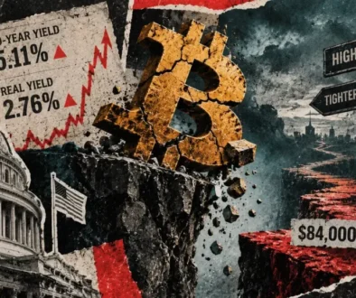 Bitcoin falls below $84,000 as US real yields jump to 2.76%