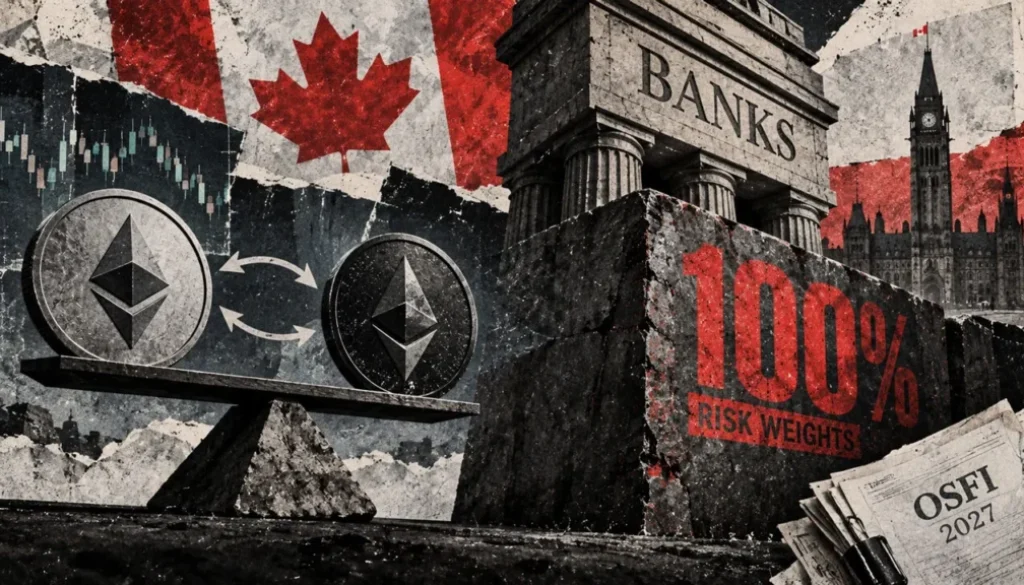 Canadian banks receive exemption from cross-exchange cryptocurrency hedge requirements in upcoming 2027 capital regulations