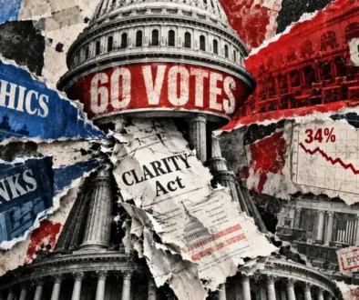 CLARITY Act’s Senate passage odds fall below 20% ahead of Tuesday vote.