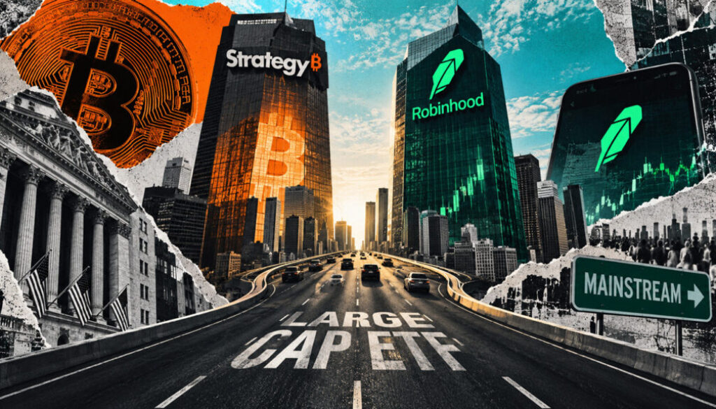 Strategy and Robinhood now lead a $4.5 billion large-cap ETF that was not built for crypto