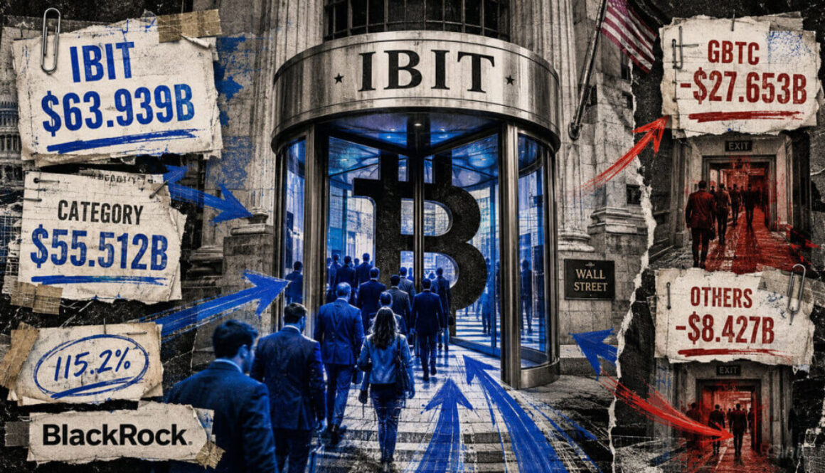 The complete US Bitcoin ETF sector experiences a $63 billion cycle of uninterrupted activity
