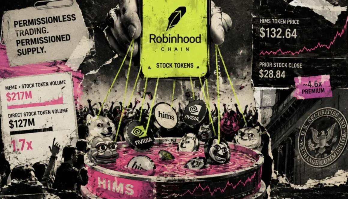 Robinhood introduces stock trading on decentralized blockchain platform while memecoin investors venture into new markets