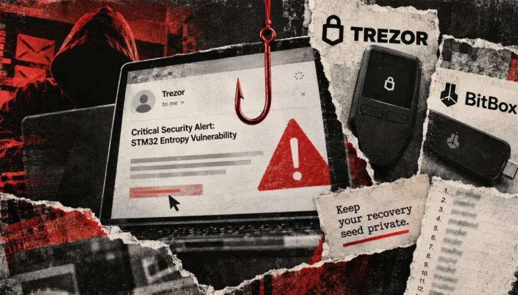 Threat actors use fraudulent vulnerability warning to attack Trezor and BitBox users