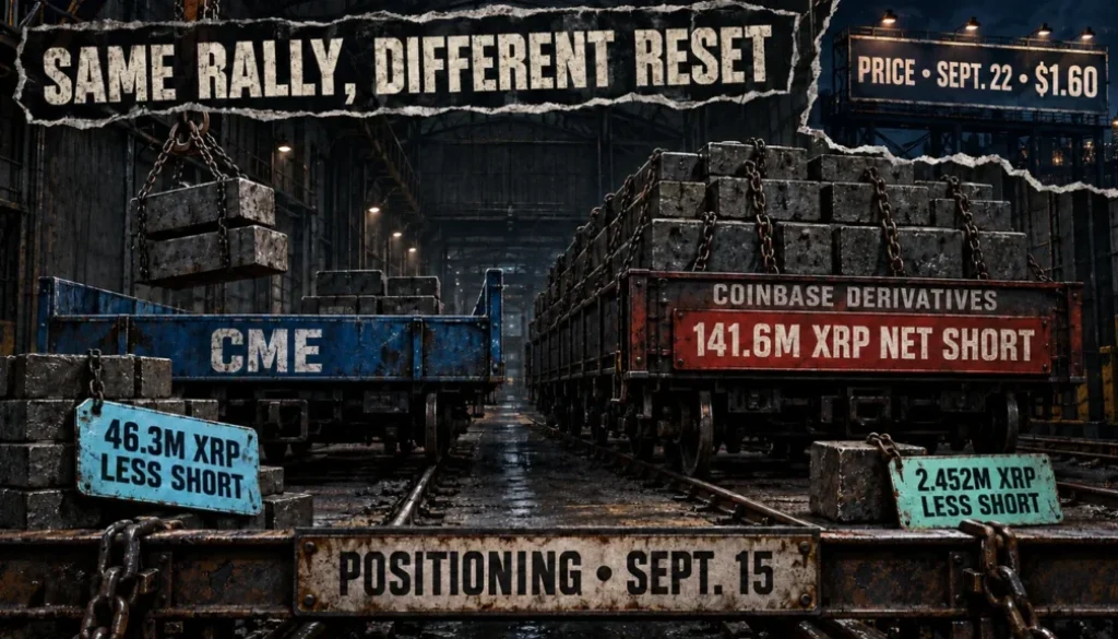 XRP hits $1.60 as CME short squeeze claim lacks timing support