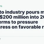 Crypto industry spends $200 million to influence 2026 congressional races