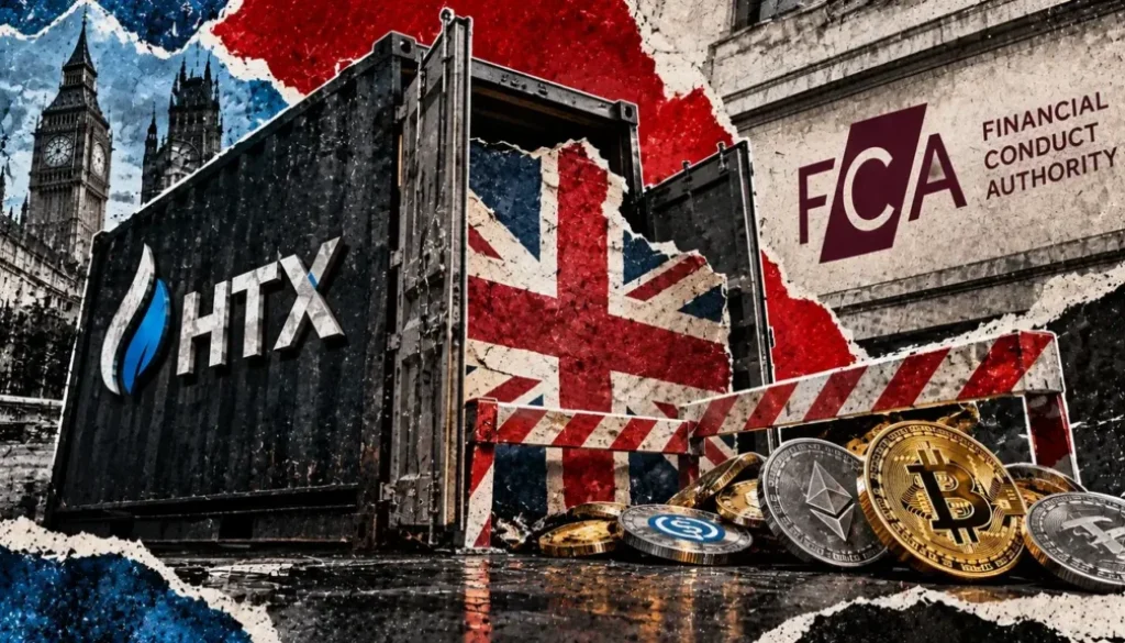 FCA forces HTX to halt UK operations, requiring customers to request withdrawal access