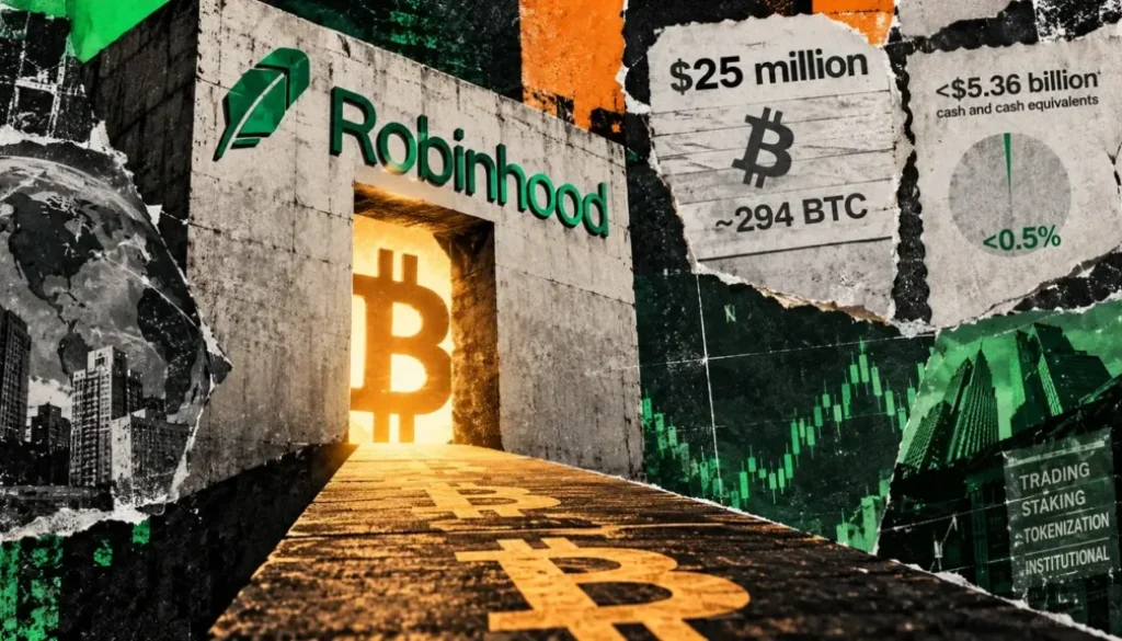 Robinhood buys $25 million of Bitcoin for its corporate treasury