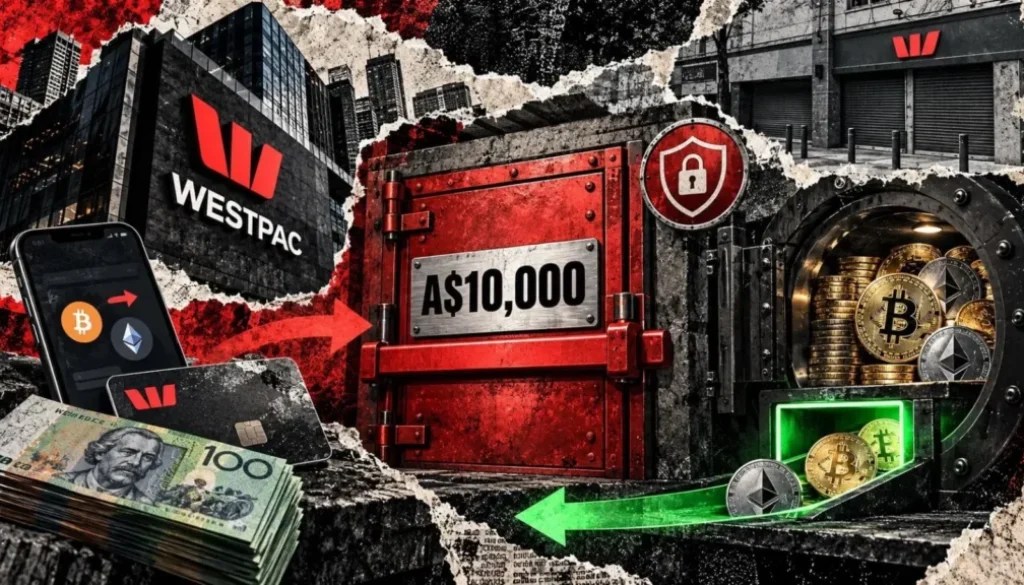Westpac caps monthly crypto exchange deposits at A$10,000 from December 1